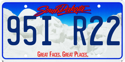 SD license plate 95IR22