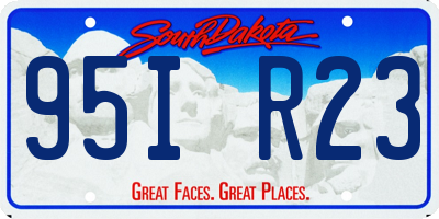 SD license plate 95IR23