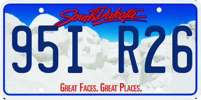 SD license plate 95IR26