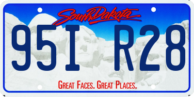 SD license plate 95IR28