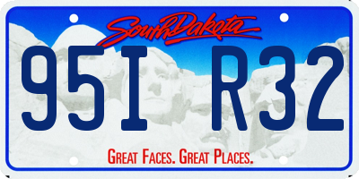 SD license plate 95IR32