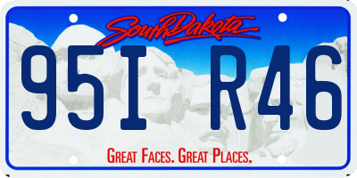 SD license plate 95IR46