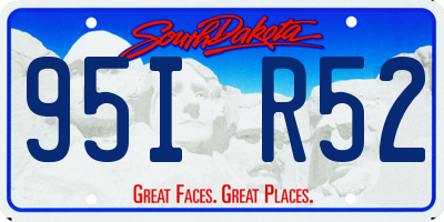 SD license plate 95IR52