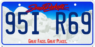 SD license plate 95IR69
