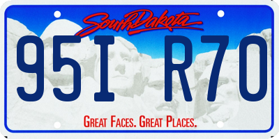 SD license plate 95IR70