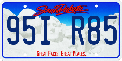 SD license plate 95IR85