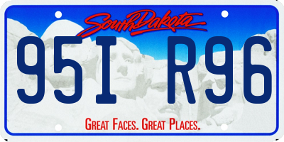 SD license plate 95IR96