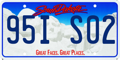 SD license plate 95IS02