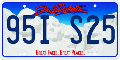 SD license plate 95IS25