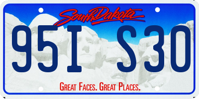 SD license plate 95IS30