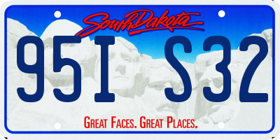 SD license plate 95IS32