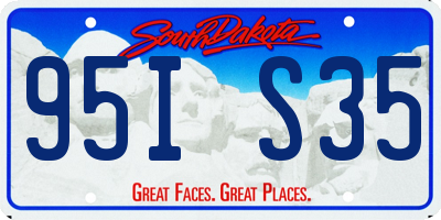 SD license plate 95IS35