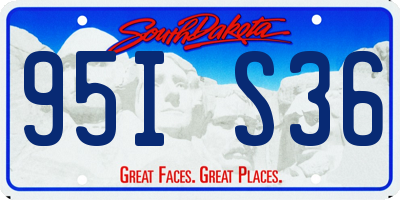 SD license plate 95IS36