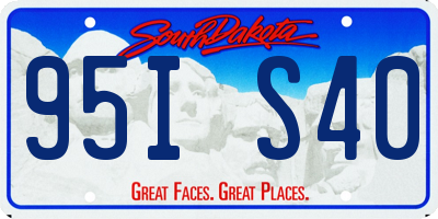 SD license plate 95IS40