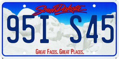 SD license plate 95IS45