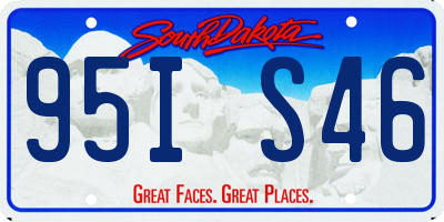 SD license plate 95IS46