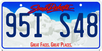 SD license plate 95IS48