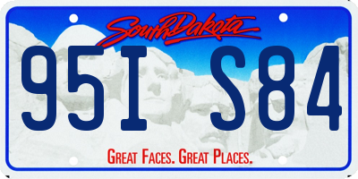 SD license plate 95IS84