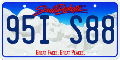 SD license plate 95IS88