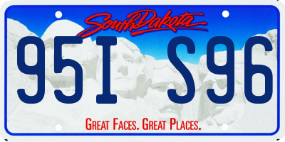 SD license plate 95IS96