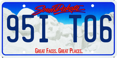 SD license plate 95IT06