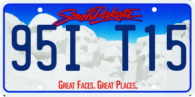 SD license plate 95IT15