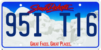 SD license plate 95IT16