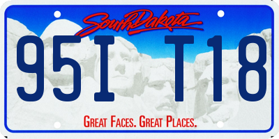 SD license plate 95IT18