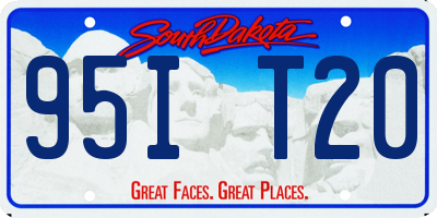 SD license plate 95IT20