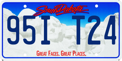 SD license plate 95IT24