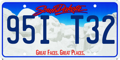 SD license plate 95IT32