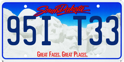 SD license plate 95IT33