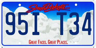 SD license plate 95IT34