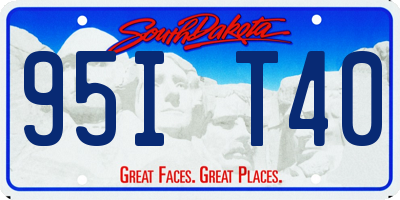 SD license plate 95IT40