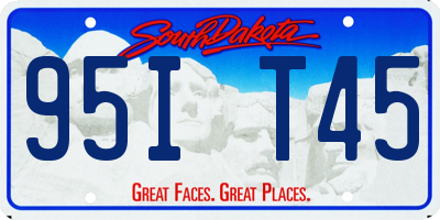 SD license plate 95IT45