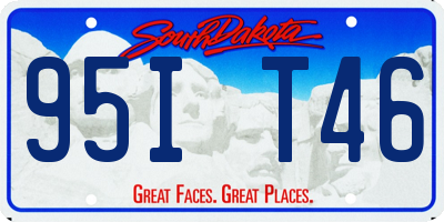 SD license plate 95IT46