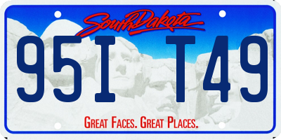 SD license plate 95IT49