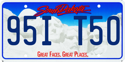 SD license plate 95IT50