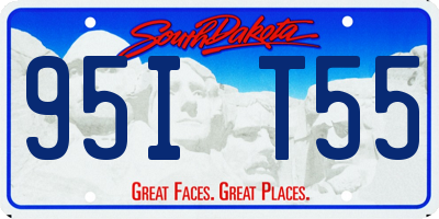 SD license plate 95IT55