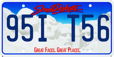 SD license plate 95IT56