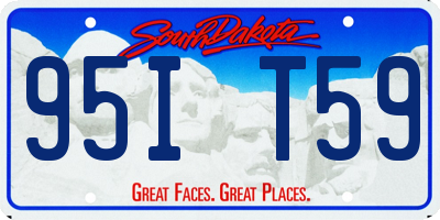 SD license plate 95IT59