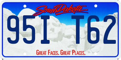 SD license plate 95IT62