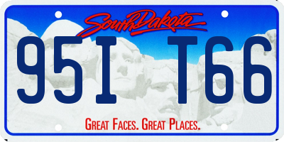 SD license plate 95IT66