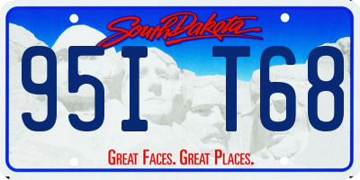 SD license plate 95IT68