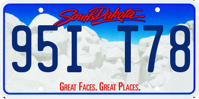 SD license plate 95IT78