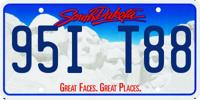 SD license plate 95IT88