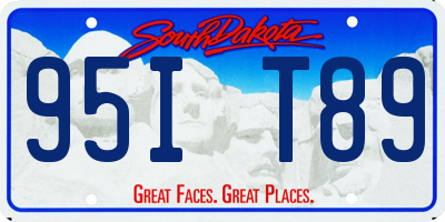 SD license plate 95IT89