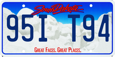 SD license plate 95IT94