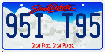 SD license plate 95IT95