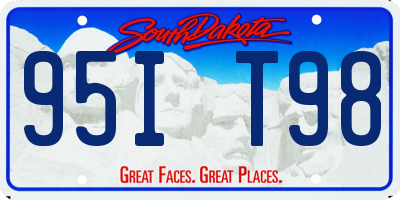 SD license plate 95IT98